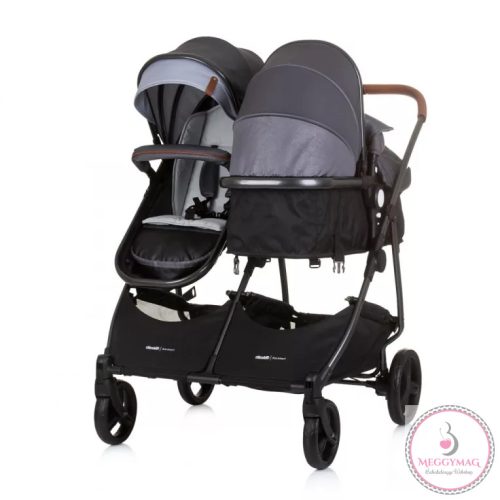Chipolino Duo Smart iker babakocsi - Silver Gray 