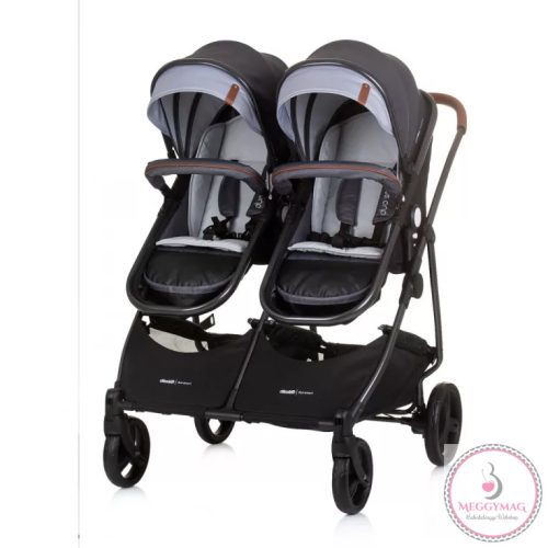 Chipolino Duo Smart iker babakocsi - Silver Gray 