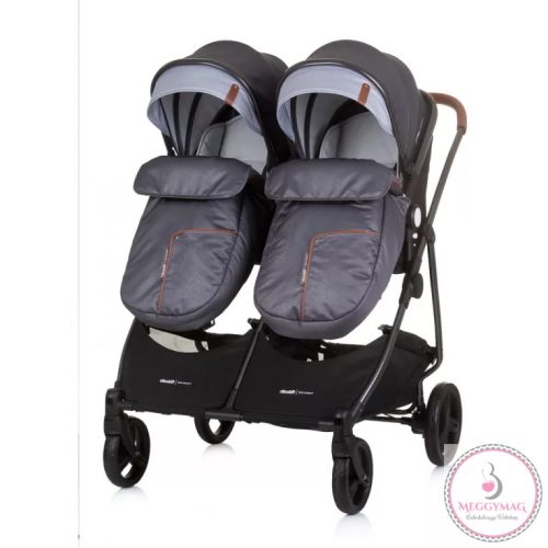 Chipolino Duo Smart iker babakocsi - Silver Gray 