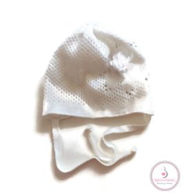 Minimanó vékony kötött kislány sapka 36-38 cm