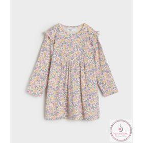 Hosszúujjú virágos kislány ruha 92-es