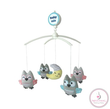 Babymix zenélő forgó - Baglyos 