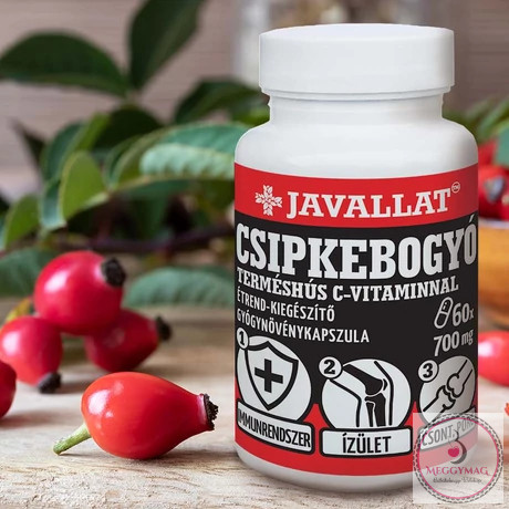 Csipkebogyó terméshús C-vitaminnal étrend-kiegészítő kapszula 