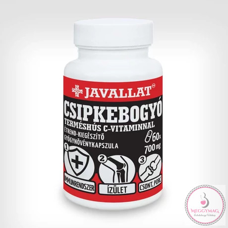 Csipkebogyó terméshús C-vitaminnal étrend-kiegészítő kapszula 