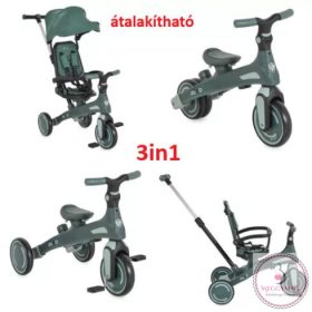 JUNO átalakítható tricikli 3 funkciós ZÖLD 