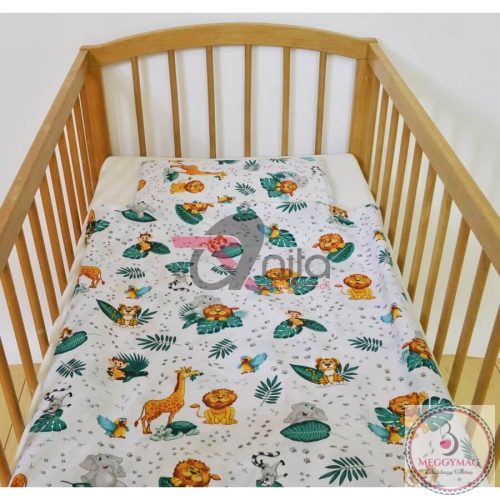 2 részes baba ágynemű szett 70*90 cm K 374 szafari 