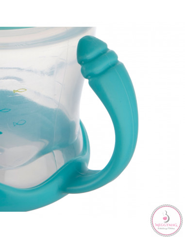 Love&Sea Nem kifolyó itatópohár puha ivócsőrrel 180 ml 9 h+ kék