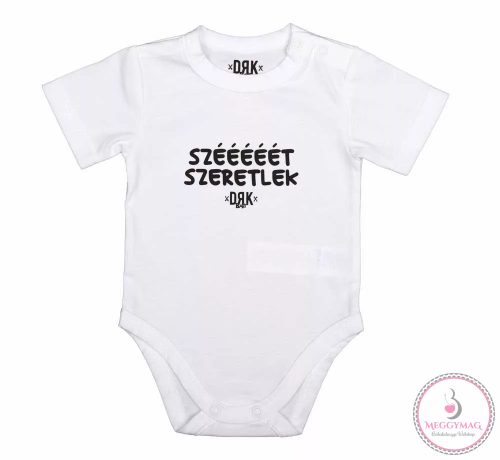 DRK "Szééééét Szeretlek" mintával nyomott rövid ujjú baba body