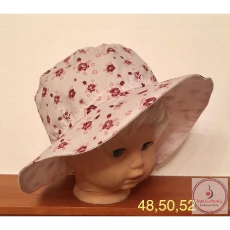 Minimanó nyári kalap (48,52) - virágos 