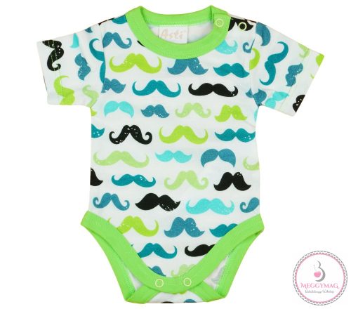 BAJUSZ MINTÁS FIÚ BABA BODY (KOMBIDRESSZ) MINTÁS, 80-as