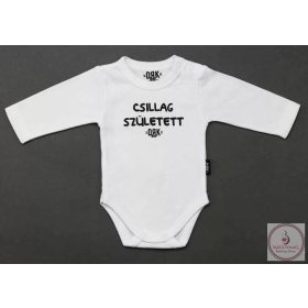   DRK Dorko "Csillag született" mintával nyomott hosszú ujjú baba body