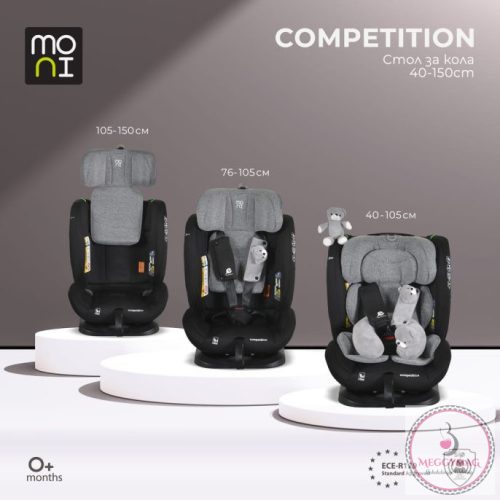 Moni COMPETITION dönthető autósülés 40-150cm SZÜRKE 