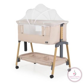   ADORO babaöböl szúnyoghálóval, 7 poz. dönthető, kerekes,+tároló BÉZS/KH