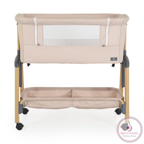 ADORO babaöböl szúnyoghálóval, 7 poz. dönthető, kerekes,+tároló BÉZS/KH