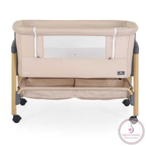 ADORO babaöböl szúnyoghálóval, 7 poz. dönthető, kerekes,+tároló BÉZS/KH