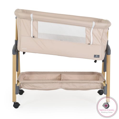 ADORO babaöböl szúnyoghálóval, 7 poz. dönthető, kerekes,+tároló BÉZS/KH