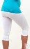 Kismama leggings 3/4 fehér - M