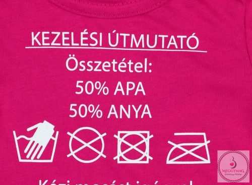 Feliratos bébi kombidressz| Kezelési útmutató, 68-as