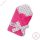 Pamut - minky kókusz pólya kivehető kókuszbetéttel 75x75cm Pink minky - csillagos 