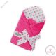 Pamut - minky kókusz pólya kivehető kókuszbetéttel 75x75cm Pink minky - csillagos 