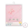 BabyOno fürdőlepedő kapucnis bambusz 100x100cm rózsaszín lepke 346/04