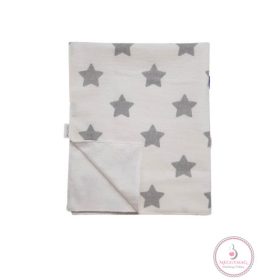 Pelenkázó alátét, flanel - Szürke Csillag 