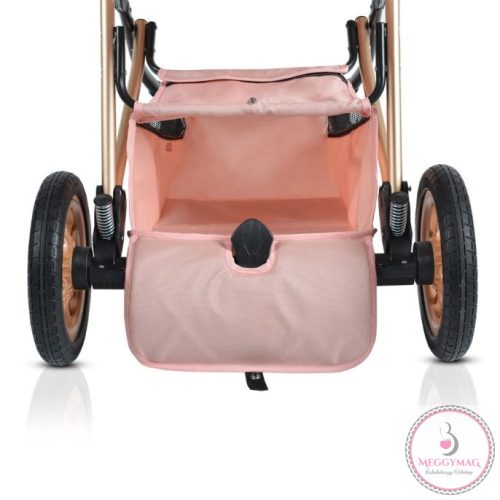 MONI Midas átalakítható sport/mózes babakocsi + táska, +fekvőbetét RÓZSASZÍN 