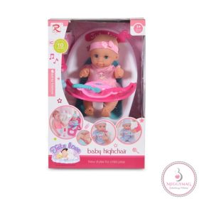 Tutu love Baba 36 cm-es szett etetőszékkel, tányérral