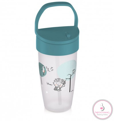 Lovi Szívószálas itatópohár ACTIVE 350 ml 14hó+ Lovely Boy