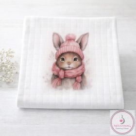 Mintás textil pelenka  - Nyuszi