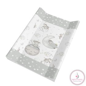Merev pelenkázó lap 50*70 cm Bébi elefánt szürke 