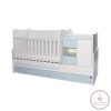 Lorelli MiniMax kombi ágy 72x190 - White / Baby blue