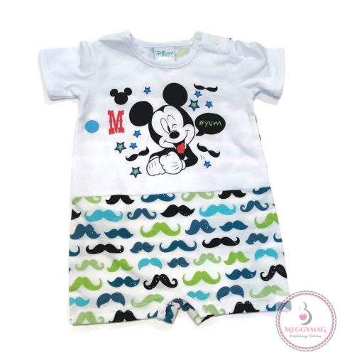 Disney Mickey mintás fiú rövid ujjú napozó bajusz, 86-os