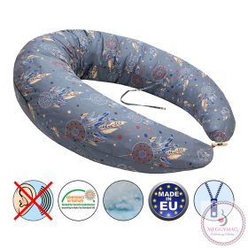   Scamp szoptatós párna formázott gombosvégű Grey Dream SZPG013