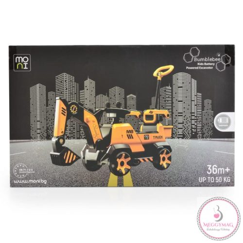 BUMBLEBEE ráülős akkus vezethető kotrógép 50kg-ig SÁRGA/FEKETE