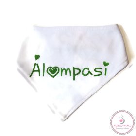 Feliratos nyálkendő, kifordítható