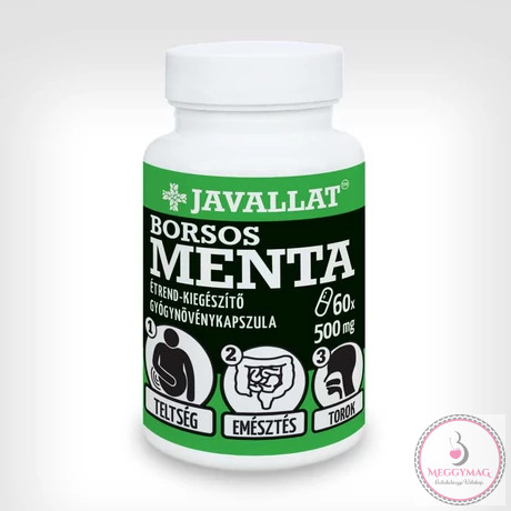 Borsos menta étrend-kiegészítő kapszula 