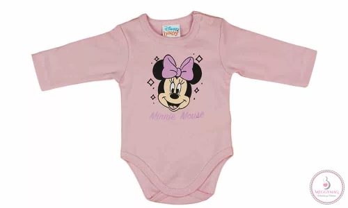 Hosszú ujjú baba body Minnie egér mintával 98-as