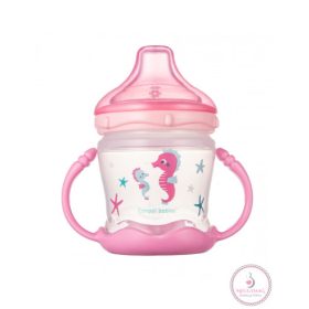   Love&Sea Nem kifolyó itatópohár puha ivócsőrrel 180 ml 9 h+ rózsaszín