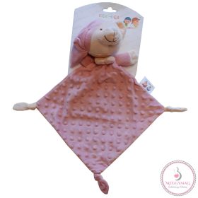   Gamberritos szundikendő - plüss buborékos anyagú hálósapkás maci púderszínű 9353