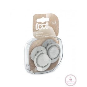 Lovi Dinamikus nyugtató cumi Harmony szürke 3-6 hó 2db.