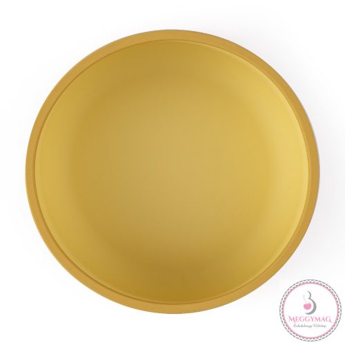 PETITE&MARS Kétszínű szilikon tál tapadó koronggal Take&Match Intense ochre 6m+