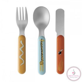 Szavanna fém evőeszköz készlet 