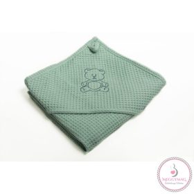 Fürdőlepedő Waffle - maci/zöld