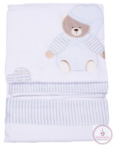 55043714 Babybruin takaró prémium 140X110cm, kék