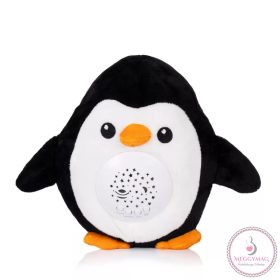   Chipolino projektoros zenélő plüss játék - Pingvin, KÉSZLETEN A BOLTBAN!