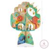 Zopa fa játék montessori fa formájú