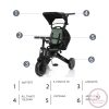 Zopa tricikli - X Trike tolókarral District Green