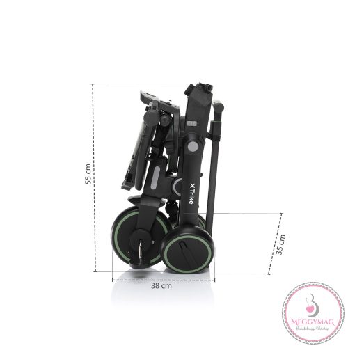 Zopa tricikli - X Trike tolókarral District Green