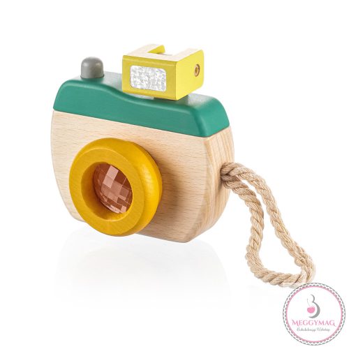 Zopa fa játék fényképezőgép zöld/sárga